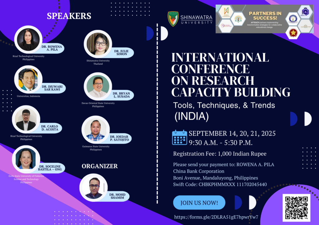 international conference on research capacity building (india)